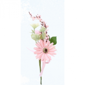 561044 Gerbera rosa, 21 x 5,5 cm, VE: 12