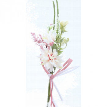 562070 Gerbera weiß. 22 x 6/5 cm, VE:12