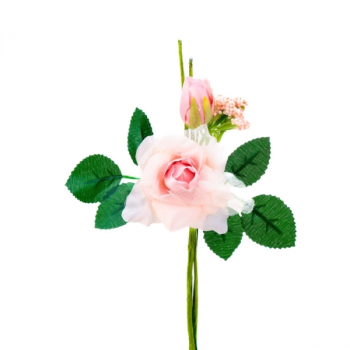 568454 Rosen weiß-rosa, 16 x 5,5/1,5 cm, VE: 12