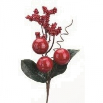 5886060 Weihnachtspick rot/grün 16 cm, VE 12