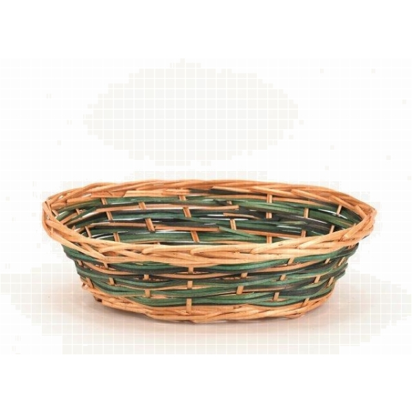 2537 Schale oval, hell/dk., 35 x 26 x 10 cm
