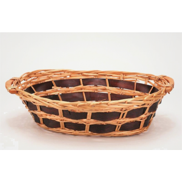 2588 Schale oval, hell/dunkel, 49 x 41 x 13 cm