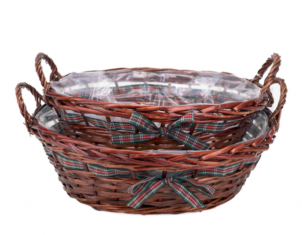 48883 Schale braun, rund, 43 x 14 cm