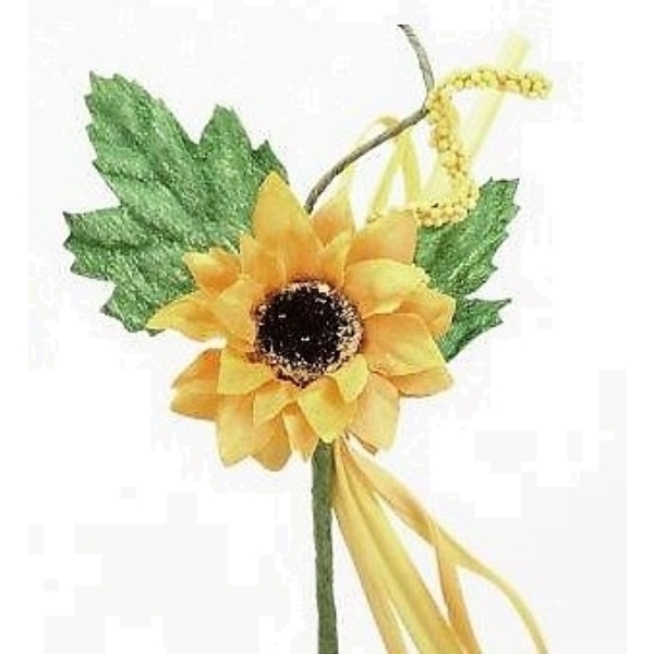 56345 Sonnenblumen-Pick gelb, 10 cm, VE: 12