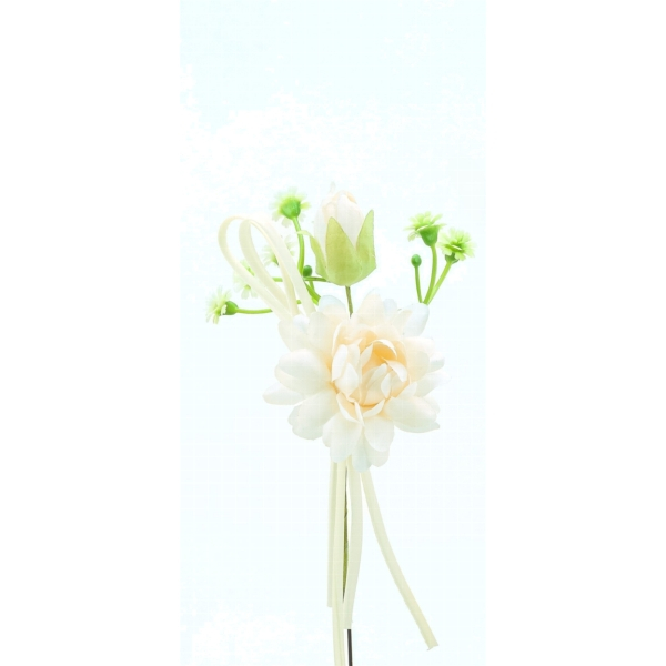 568396 Gerbera Pick weiß, 14 x 6/2,5 cm, VR: 12