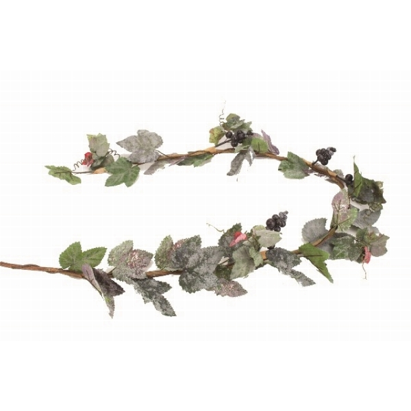 780054 Weinlaubranke mit Trauben, 160 cm lang